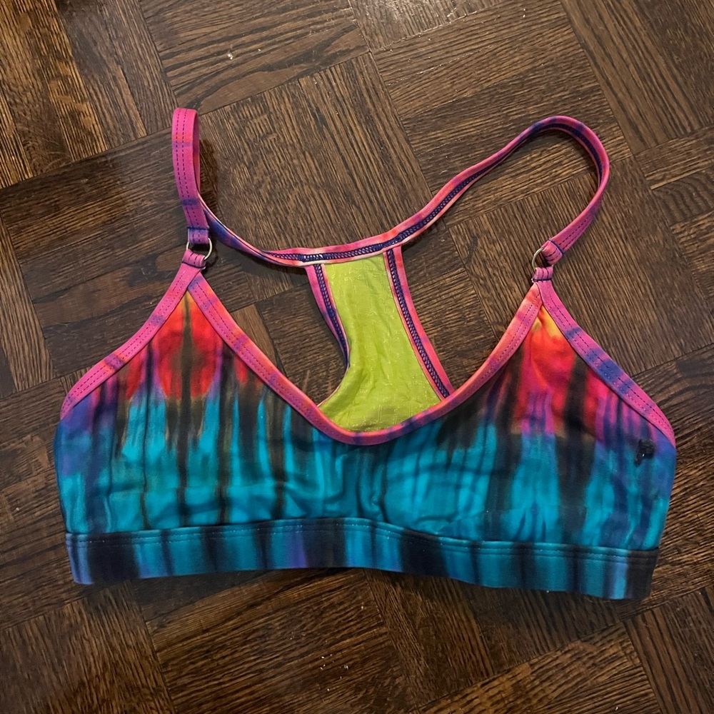 Multicolor Tie-Dye Women's Swim Top - Size S